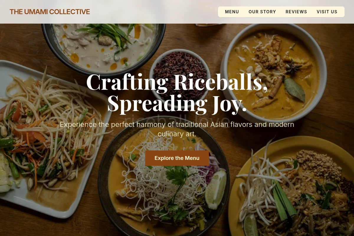Comfort Asian Fusion Food