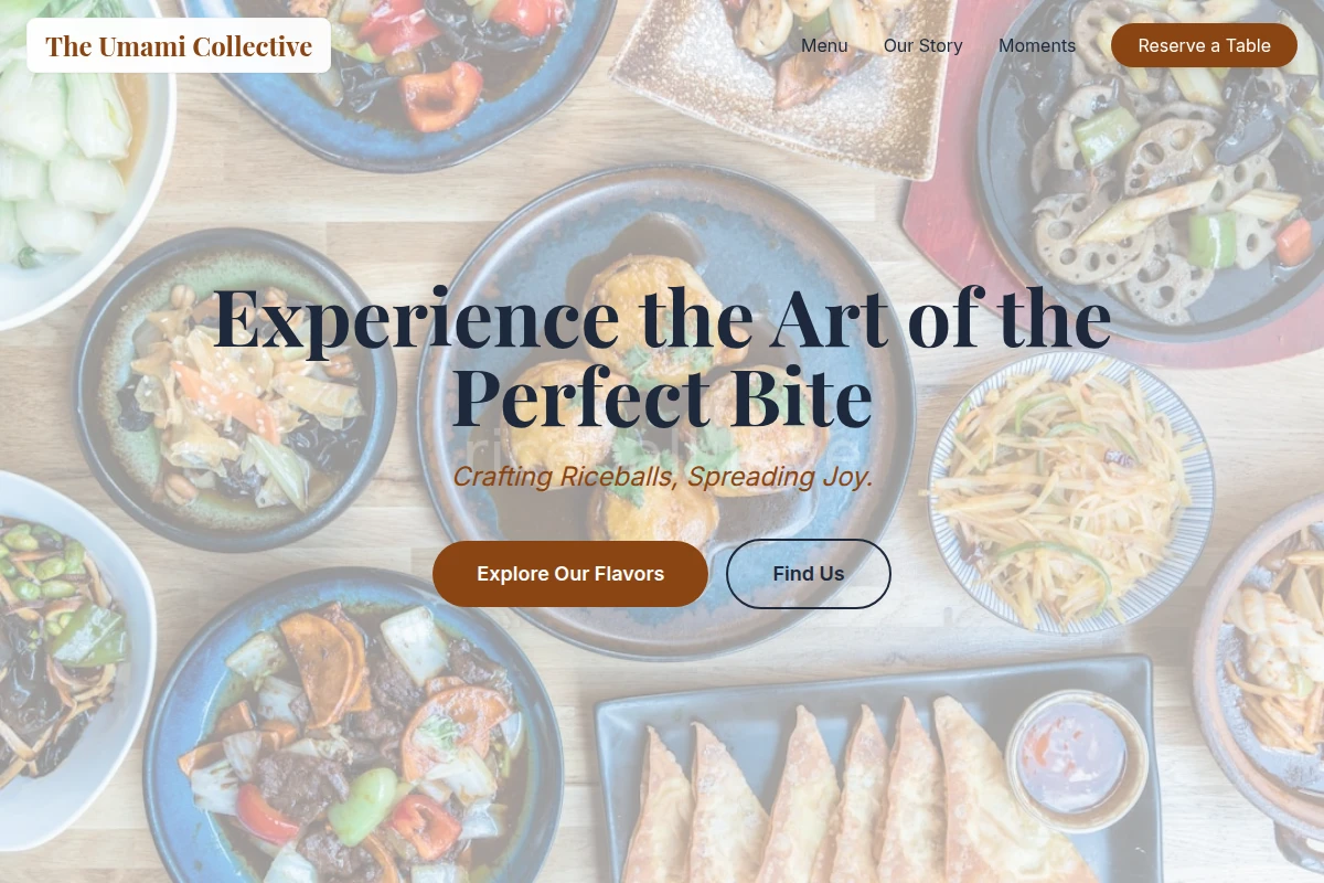 Wrapped Asian Fusion Food