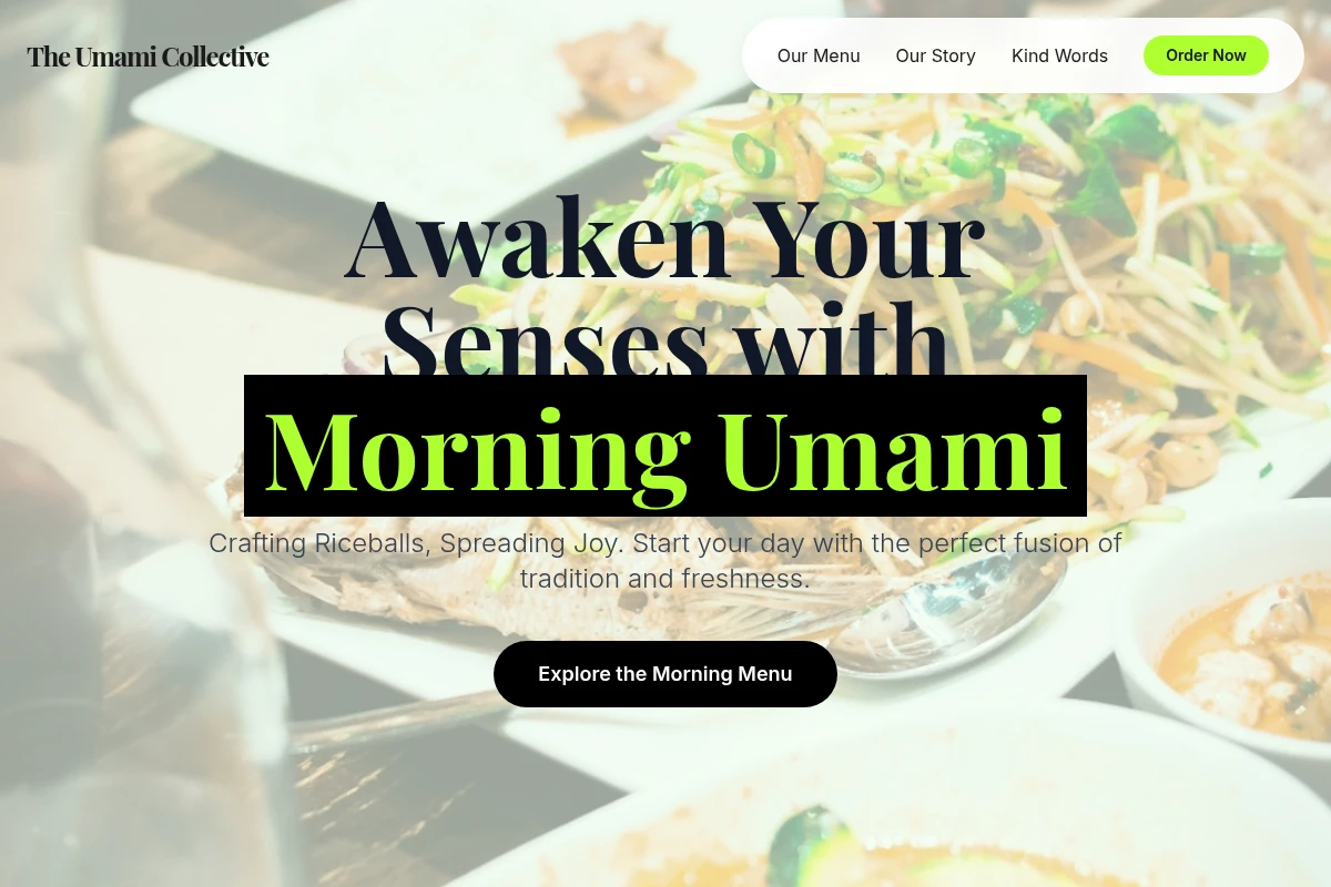Morning Asian Fusion Food
