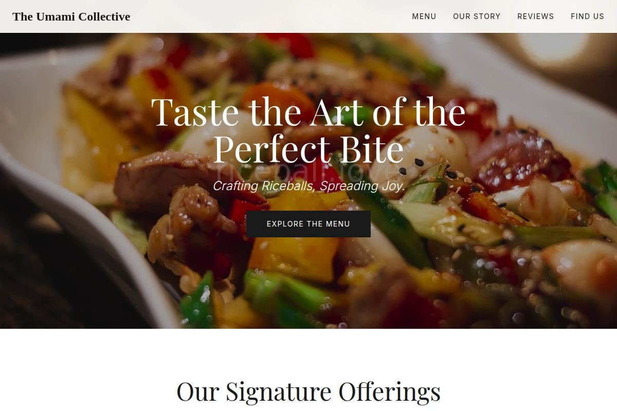 Pop-up Asian Fusion Food