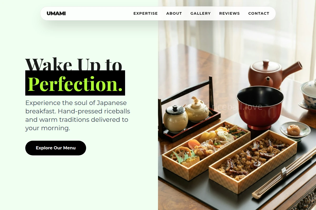 Morning Japanese Food